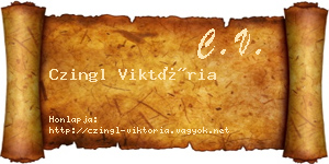Czingl Viktória névjegykártya